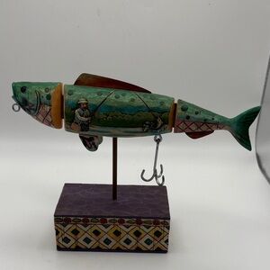 Jim Shore Heartwood Creek “ I Believe I Can Fly Fish” 2005 Fish Figurine